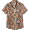 image:imageRoseSeek Mens Retro Leopard Button Down Shirts Collared Short Sleeve Summer Shirt Y2K TopsPaisley Print