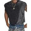 image:imageRoseSeek Mens Sequin Tank Top Glitter Crew Neck Sleeveless Tops Party Club Vest Rave Outfits StreetwearBlack