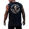 image:imageRoseSeek Mens Skull Graphic Summer Tank Tops Crew Neck Gym Workout Funny Sleeveless Tee Shirts for MensSkull Black