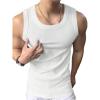 image:imageRoseSeek Mens Summer Tank Tops Sleeveless Undershirts Tank Basic Workout Gym Muscle ShirtsWhite