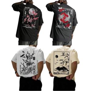image:imageRoseSeek Mens 4 Pack Floral Graphic Tees Short Sleeve Casual Vintage T Shirt Summer Tops StreetwearMulticolor