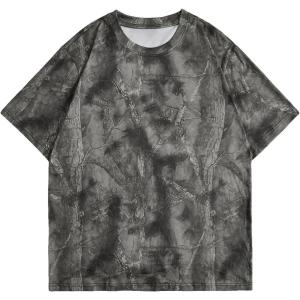 image:imageRoseSeek Mens Big and Tall Camo Shirt for Men Short Sleeve Y2k Camouflage Hunting T Shirt Graphic TeesMulticolor Camouflage