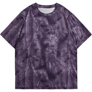 image:imageRoseSeek Mens Big and Tall Camo Shirt for Men Short Sleeve Y2k Camouflage Hunting T Shirt Graphic TeesPurple