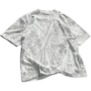 image:imageRoseSeek Mens Camo Baggy T Shirts Short Sleeve Crewneck Drop Shoulder Summer TopsLight Grey