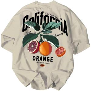 image:imageRoseSeek Mens Cartoon Graphic Tees Crew Neck Sleeve T Shirts Baggy Drop Shoulder Summer Tops StreetwearApricot
