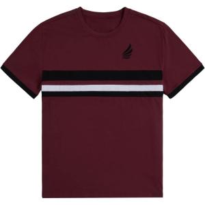 image:imageRoseSeek Mens Color Block Short Sleeve Tee Shirts Casual Crewneck T Shirt Trendy Summer TopsDeep Red