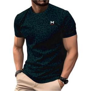 image:imageRoseSeek Mens Color Block Short Sleeve Tee Shirts Casual Crewneck T Shirt Trendy Summer TopsMulticolor Green