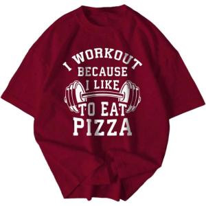 image:imageRoseSeek Mens Graphic Tees Crew Neck Short Sleeve T Shirts Summer Casual StreetwearBurgundy and White