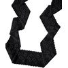 image:imageRoseSeek Womens Lace Sheer Mesh Scarves Lightweight Fashion Neck Scarfs Shawl Fashion AccessoriesSolid Black