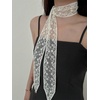 image:imageRoseSeek Womens Lace Sheer Mesh Scarves Lightweight Fashion Neck Scarfs Shawl Fashion AccessoriesWhite