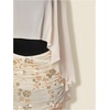 image:imageRoseSeek Womens Sheer Poncho Tops High Low Chiffon Shawl Boat Neck Ruffle Hem CapeApricot