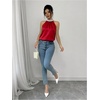 image:imageRoseSeek Womens Summer Halter Tops Beaded Sleeveless Blouses Casual Dressy Elegant Work Blouse ShirtsRed