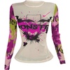 image:imageRoseSeek Womens Y2K Letter Graphic T Shirt Long Sleeve Crew Neck Tee Party Festival TopsBeige Purple