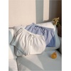 image:imageRoseSeek Womens 2 Packs Striped Linen Mini Shorts Drawstring Waist Button Front Lounge ShortsMulticolor