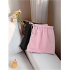 image:imageRoseSeek Womens 2 Packs Striped Linen Mini Shorts Drawstring Waist Button Front Lounge ShortsPink and Black