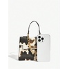 image:imageRoseSeek Womens Camo Flap Square Bags Chain Strap Top Handle Satchel Crossbody BagCow White