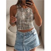 image:imageRoseSeek Womens Camo Graphic Tank Top Crewneck Sleeveless Fitted Crop Tops Summer ClothesMulticolor