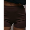 image:imageRoseSeek Womens High Waisted Mini Shorts Ruched Skinny Shorts Party Rave Hot PantsBrown