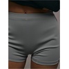image:imageRoseSeek Womens High Waisted Mini Shorts Ruched Skinny Shorts Party Rave Hot PantsGrey
