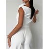 image:imageRoseSeek Womens Off The Shoulder Wrap Tank Top Sleeveless Tight Elegant Formal Party Going Out TopsApricot