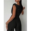image:imageRoseSeek Womens Off The Shoulder Wrap Tank Top Sleeveless Tight Elegant Formal Party Going Out TopsBlack