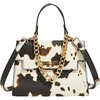 image:imageRoseSeek Womens Camo Flap Square Bags Chain Strap Top Handle Satchel Crossbody BagCow White