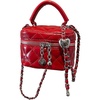image:imageRoseSeek Womens Quilted Zipper Crossbody Handbags Y2K Top Handle Small Bucket Bags Designer Satchel PursesSolid Red