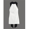image:imageRoseSeek Womens Bow Open Back Sleeveless Bodycon Mini Dress Color Block Halter Party DressesWhite